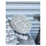 White Christmas Decor Set with Snowflake and Tree