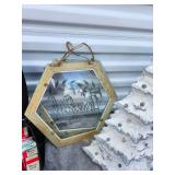 White Christmas Decor Set with Snowflake and Tree