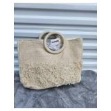 New TJ Maxx Natural Textured Tote Bag