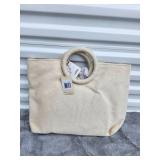 New TJ Maxx Natural Textured Tote Bag