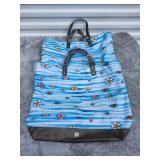 LOT OF 2 Thun Floral Wave Pattern Handbag