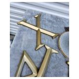 Artistic Glass Plates with Gold Trim