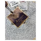 Artistic Glass Plates with Gold Trim