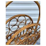 Vintage Bamboo Magazine Rack