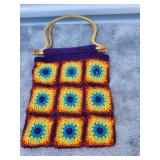 Handcrafted Sunflower Granny Square Tote Bag