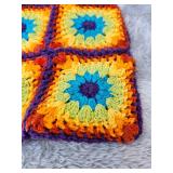 Handcrafted Sunflower Granny Square Tote Bag