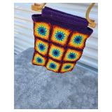Handcrafted Sunflower Granny Square Tote Bag