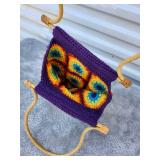 Handcrafted Sunflower Granny Square Tote Bag