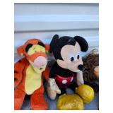 Mixed Doll and Disney Plush Toy Lot