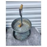 Vintage Galvanized Two-Tier Serving Stand
