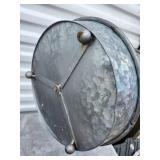 Vintage Galvanized Two-Tier Serving Stand