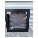 Black Shadow Box Display Case with Glass Front