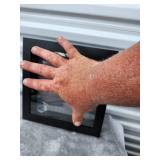 Black Shadow Box Display Case with Glass Front
