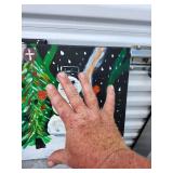 Whimsical Winter Snowman Christmas Scene - Original Acrylic Painting