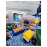 Vintage Toy Collection with Thomas Train, Robot and Fisher-Price Figures