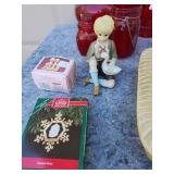 Vintage Collectibles Bundle with Milk Glass and Red Glassware
