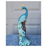 Decorative Metallic Peacock Figurine