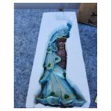 Decorative Metallic Peacock Figurine