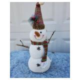 Rustic Fabric Snowman Christmas Decoration