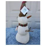 Rustic Fabric Snowman Christmas Decoration