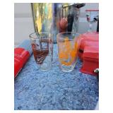 Kitchen Collection Lot - Glasses, Liner & Cast Iron