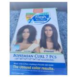 100% HUMAN WEAVE Wet & Wavy Hair 7PCS - BOHEMIAN CURL