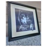 Framed 3D Wolf Pack Art Print