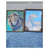 Vintage African Wildlife Art Print Set - 18 x 22