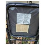 Set of 2 Black Metal Folding Chairs