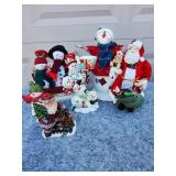 Vintage Christmas Decorative Figurine Collection