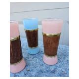 Vintage Mid-Century Tiki Glasses Set