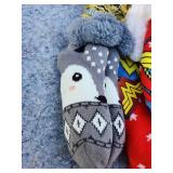 Winter Accessories Bundle - Wonder Woman Socks & Animal Mittens
