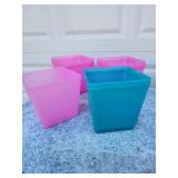 Colorful Storage Cube Bins - Pink and Teal Set