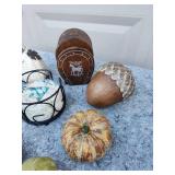 Autumn Decor Collection with Black Horse Coasters