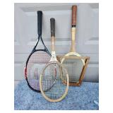 Vintage Tennis Racket Collection - Wilson and Slazenger