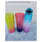 Motivational Water Tracker Tumblers Set