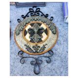 Vintage Religious Art Collection with Decorative Metal Elements