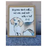Dog Happiness Watercolor Wall Art