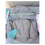 New Gray Jiwei Diaper Bag with Waterproof Pockets - and Swim Diapers