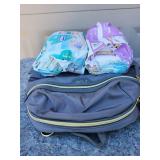 New Gray Jiwei Diaper Bag with Waterproof Pockets - and Swim Diapers