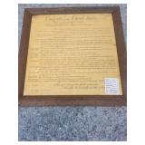 1789 Bill of Rights Document Reproduction