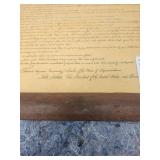 1789 Bill of Rights Document Reproduction