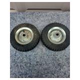 Pneumatic Utility Cart Wheels - Set of 2