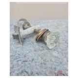 Crystal Glass Door Knob with Metal Mount