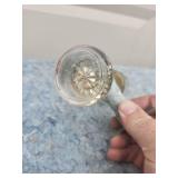 Crystal Glass Door Knob with Metal Mount