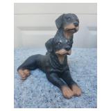 Rottweiler Pair Decorative Figurine