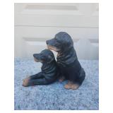 Rottweiler Pair Decorative Figurine