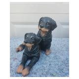 Rottweiler Pair Decorative Figurine