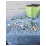 Mixed Flatware Collection with Lucite Handles