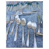 Mixed Flatware Collection with Lucite Handles